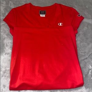 Red champion bodycon dress